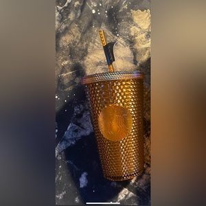 Starbucks Limited Edition 50 Year Anniversary Gold Studded Tumbler *small only!